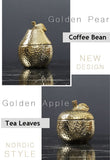 Gold Pineapple Ceramic Sealing Jar