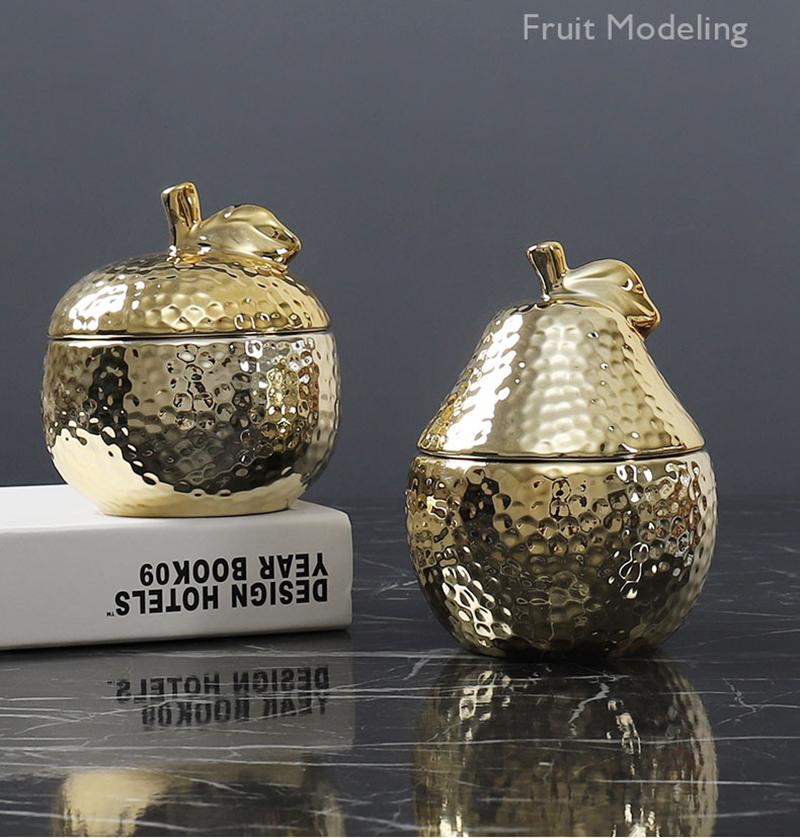 Gold Pineapple Ceramic Sealing Jar