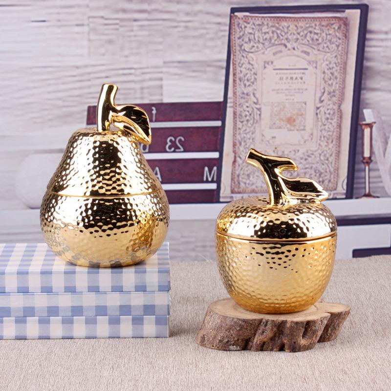 Gold Pineapple Ceramic Sealing Jar