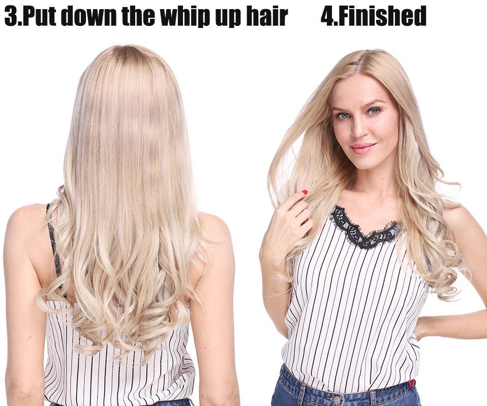 Hair Extension flip in false hair