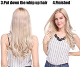 Hair Extension flip in false hair