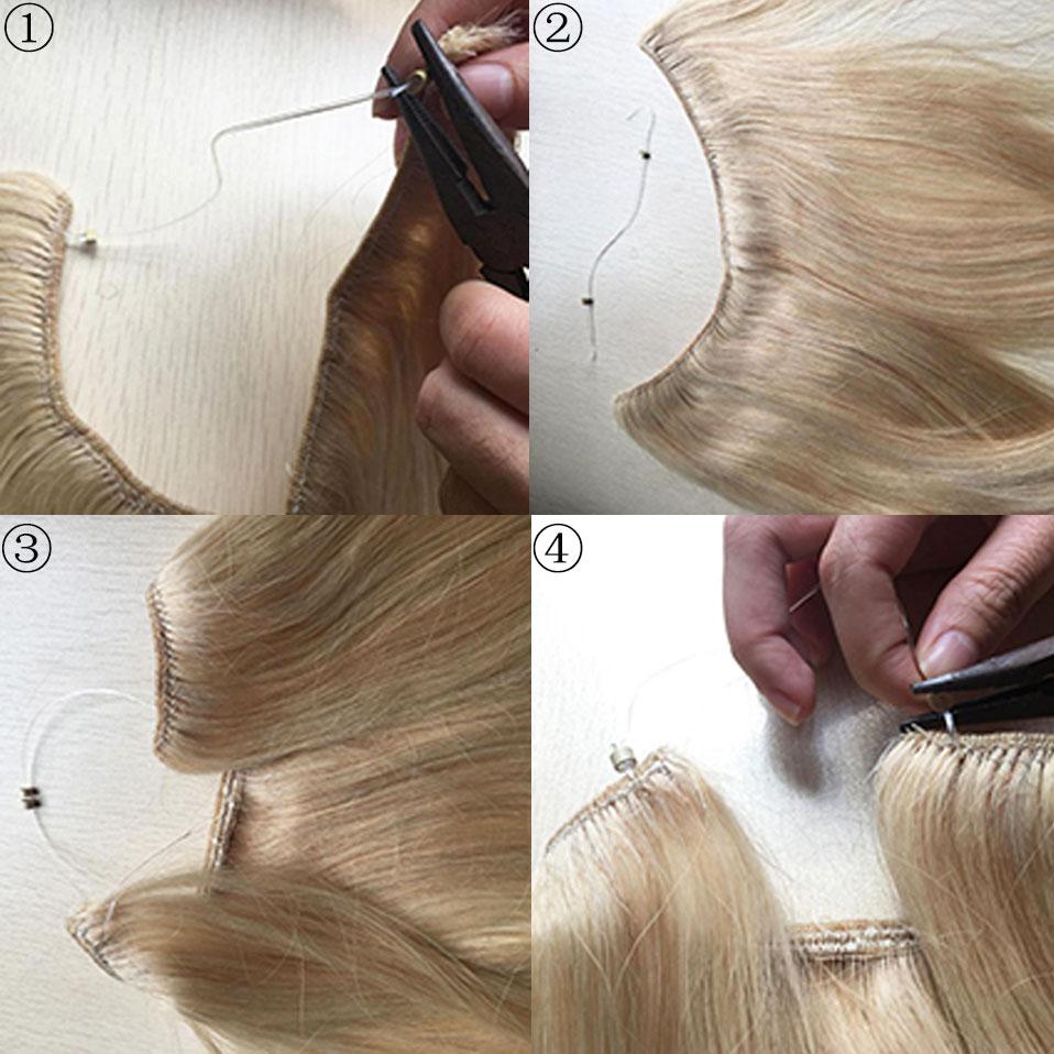 Hair Extension flip in false hair