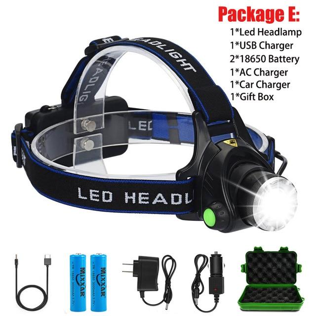 Headlamp Rechargeable Head Lamp