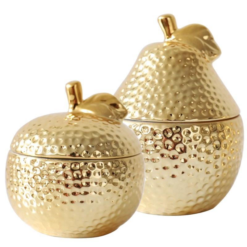 Gold Pineapple Ceramic Sealing Jar
