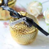 Gold Pineapple Ceramic Sealing Jar