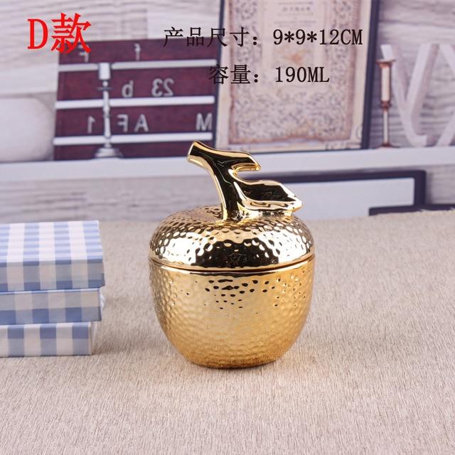 Gold Pineapple Ceramic Sealing Jar