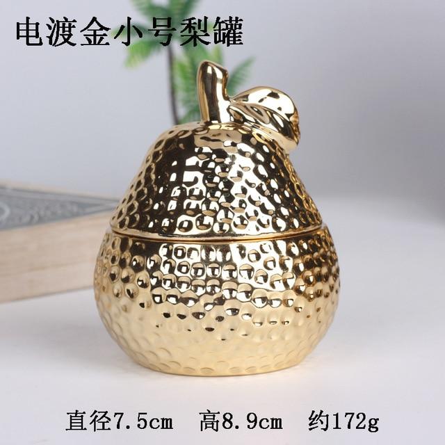 Gold Pineapple Ceramic Sealing Jar